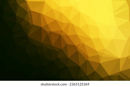 Dark Green, Yellow vector polygonal background. A completely new color illustration in a vague style. Elegant pattern for a brand book.