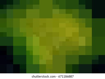 Dark Green, Yellow vector polygonal illustration, which consist of rectangles. Rectangular pattern for your business design. Geometric background in Origami style with gradient. 