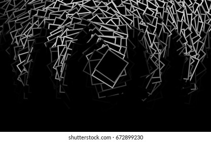 Dark Green, Yellow vector polygonal illustration, which consist of rectangles. Rectangular pattern for your business design. Geometric background in Origami style with gradient. 