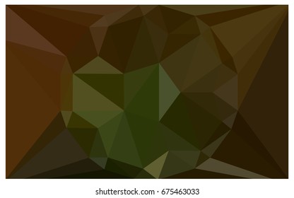 Dark Green, Yellow vector polygonal illustration, which consist of triangles with a gemstone in center. Triangular design of a huge diamond for your business. Creative geometric background of gems.
