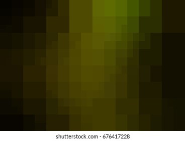 Dark Green, Yellow vector polygonal illustration, which consist of rectangles. Rectangular pattern for your business design. Geometric background in Origami style with gradient. 