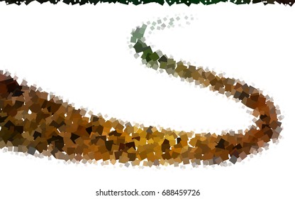 Dark Green, Yellow vector polygonal illustration, which consist of rectangles. Rectangular pattern for your business design. Geometric background in Origami style with gradient. 