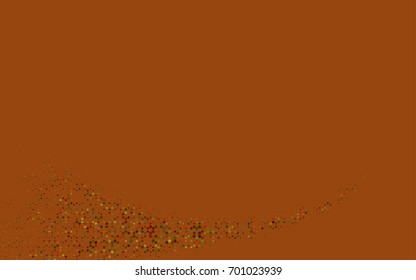Dark Green, Yellow vector polygonal illustration, which consist of hexagons. Hexagonal pattern for your business design. Geometric background in Origami style with gradient. 