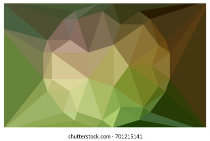 Dark Green, Yellow vector polygonal illustration, which consist of triangles with a gemstone in center. Triangular design of a huge diamond for your business. Creative geometric background of gems.
