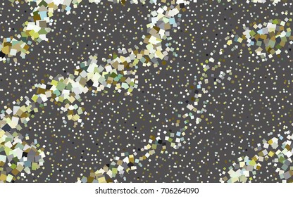 Dark Green, Yellow vector polygonal illustration consisting of rectangles. Rectangular design for your business. Creative geometric background in origami style with gradient.
