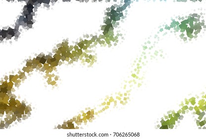 Dark Green, Yellow vector polygonal illustration consisting of rectangles. Rectangular design for your business. Creative geometric background in origami style with gradient.