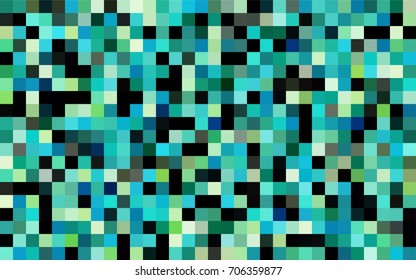 Dark Green, Yellow vector polygonal illustration, which consist of rectangles. Rectangular pattern for your business design. Geometric background in Origami style with gradient. 