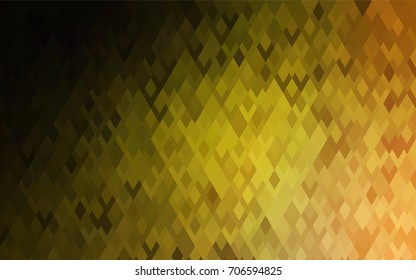 Dark Green, Yellow vector polygonal illustration, which consist of rectangles. Rectangular pattern for your business design. Geometric background in Origami style with gradient. 