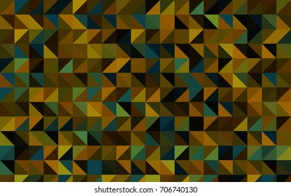 Dark Green, Yellow vector polygonal pattern. An elegant bright illustration with gradient. Brand-new style for your business design.
