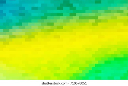 Dark Green, Yellow vector polygonal illustration consisting of rectangles. Rectangular design for your business. Creative geometric background in origami style with gradient.