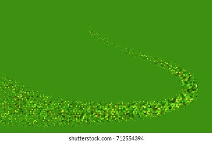 Dark Green, Yellow vector polygonal illustration, which consist of hexagons. Hexagonal design for your business. Creative geometric background in Origami style with gradient