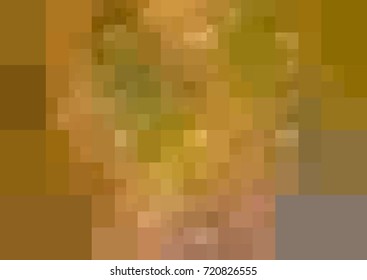 Dark Green, Yellow vector polygonal illustration, which consist of rectangles. Rectangular pattern for your business design. Geometric background in Origami style with gradient. 