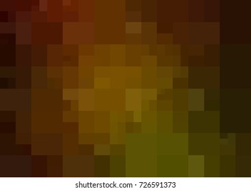 Dark Green, Yellow vector polygonal illustration, which consist of rectangles. Rectangular pattern for your business design. Geometric background in Origami style with gradient. 