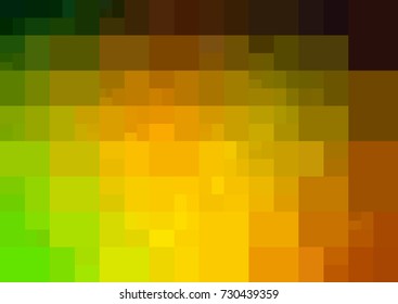 Dark Green, Yellow vector polygonal illustration, which consist of rectangles. Rectangular design for your business. Creative geometric background in Origami style with gradient