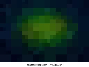 Dark Green, Yellow vector polygonal illustration, which consist of rectangles. Rectangular pattern for your business design. Geometric background in Origami style with gradient. 