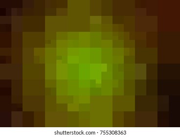 Dark Green, Yellow vector polygonal illustration, which consist of rectangles. Rectangular design for your business. Creative geometric background in Origami style with gradient