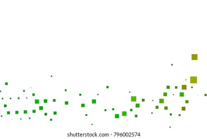 Dark Green, Yellow vector polygonal illustration, which consist of rectangles. Rectangular pattern for your business design. Geometric background in Origami style with gradient. 