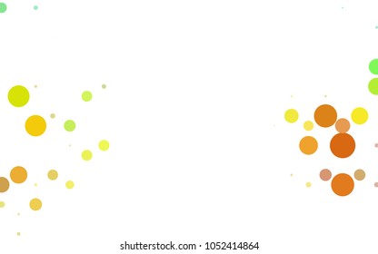 Dark Green, Yellow vector red pattern of geometric circles, shapes. Colorful mosaic banner. Geometric background with colored disks.