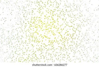 Dark Green, Yellow vector red pattern of geometric circles, shapes. Colorful mosaic banner. Geometric background with colored disks.
