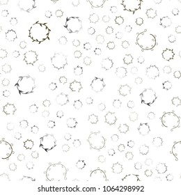 Dark Green, Yellow vector seamless  pattern with spheres. Modern abstract illustration with colorful water drops. Completely new template for your brand book.
