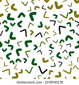 Dark Green, Yellow vector seamless  template with abstract circles. Brand-new colored illustration in marble style with gradient. A completely new memphis design for your business.