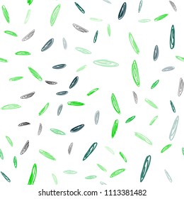 Dark Green, Yellow vector seamless backdrop with dots. Blurred decorative design in abstract style with bubbles. Pattern can be used for beautiful websites.