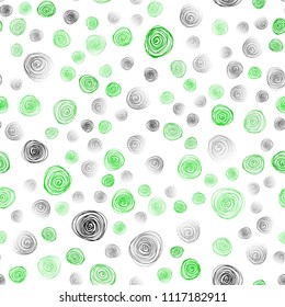 Dark Green, Yellow vector seamless natural abstract pattern. Brand-new colored illustration in blurry style with flowers. Elegant pattern for a brand book.