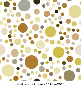 Dark Green, Yellow vector seamless background with bubbles. Blurred bubbles on abstract background with colorful gradient. Pattern can be used for ads, leaflets.