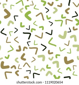 Dark Green, Yellow vector seamless  pattern with lava shapes. Geometric illustration in marble style with gradient.  New composition for your brand book.