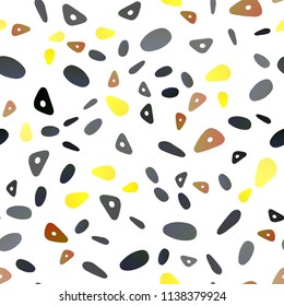 Dark Green, Yellow vector seamless backdrop with lines, circles. Modern abstract illustration with colorful dots, lines. Best design for your ad, poster, banner.