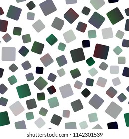 Dark Green, Yellow vector seamless pattern in square style. Beautiful illustration with rectangles and squares. Best design for your ad, poster, banner.