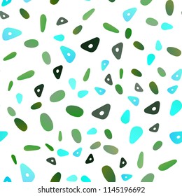Dark Green, Yellow vector seamless background with triangles, circles. Modern abstract illustration with colorful dots, lines. Modern template for your landing page.