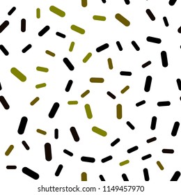 Dark Green, Yellow vector seamless cover with stright stripes. Blurred decorative design in simple style with lines. Pattern for ads, posters, banners.
