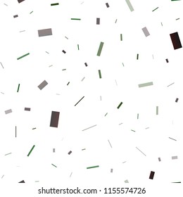 Dark Green, Yellow vector seamless pattern in square style. Beautiful illustration with rectangles and squares. Modern template for your landing page.