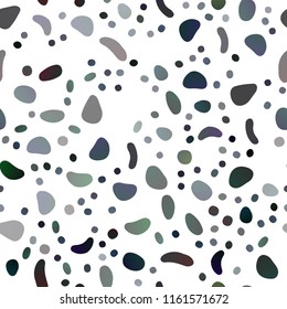 Dark Green, Yellow vector seamless backdrop with dots, spots. Blurred bubbles on abstract backdrop with colorful gradient. Pattern for trendy fabric, wallpapers.