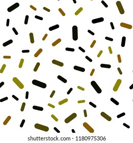 Dark Green, Yellow vector seamless layout with flat lines. Lines on blurred abstract background with gradient. Best design for your ad, poster, banner.