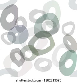 Dark Green, Yellow vector seamless backdrop with dots, spots. Abstract illustration with colored bubbles in nature style. Template for business cards, websites.