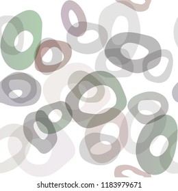 Dark Green, Yellow vector seamless background with bubbles. Modern abstract illustration with colorful water drops. Pattern for trendy fabric, wallpapers.