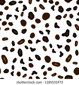 Dark Green, Yellow vector seamless backdrop with dots. Glitter abstract illustration with blurred drops of rain. Template for business cards, websites.