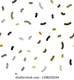 Dark Green, Yellow vector seamless background with abstract circles. A vague circumflex abstract illustration with gradient. Brand new design for your ads, poster, banner.