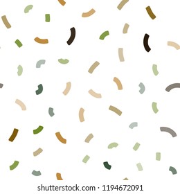 Dark Green, Yellow vector seamless pattern with curved circles. A completely new color illustration in marble style. Brand new design for your ads, poster, banner.