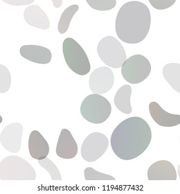 Dark Green, Yellow vector seamless pattern with spheres. Blurred decorative design in abstract style with bubbles. Pattern for design of window blinds, curtains.