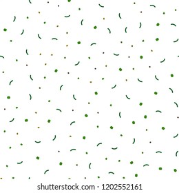 Dark Green, Yellow vector seamless cover with spots, lines. Design with connection of dots and lines on colorful background. Pattern for trendy fabric, wallpapers.