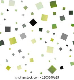 Dark Green, Yellow vector seamless layout with lines, rectangles. Decorative design in abstract style with rectangles. Pattern for busines ad, booklets, leaflets