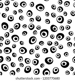 Dark Green, Yellow vector seamless layout with circle spots. Colorful illustration with blurred circles in nature style. Design for textile, fabric, wallpapers.
