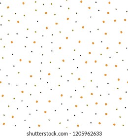 Dark Green, Yellow vector seamless template with circles. Blurred decorative design in abstract style with bubbles. Pattern for design of window blinds, curtains.