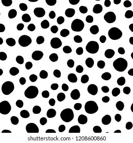 Dark Green, Yellow vector seamless pattern with spheres. Glitter abstract illustration with blurred drops of rain. Pattern for design of window blinds, curtains.