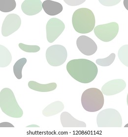 Dark Green, Yellow vector seamless texture with disks. Glitter abstract illustration with blurred drops of rain. Pattern for design of fabric, wallpapers.