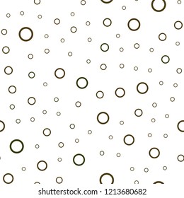 Dark Green, Yellow vector seamless cover with spots. Beautiful colored illustration with blurred circles in nature style. New design for ad, poster, banner of your website.