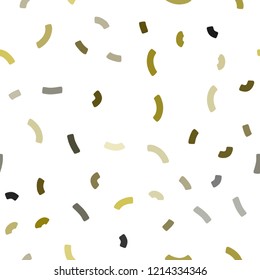 Dark Green, Yellow vector seamless pattern with bent lines. A completely new color illustration in marble style. Textured wave pattern for backgrounds.